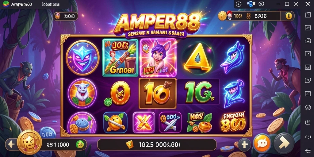 Tampilan menarik dari gameplay Slot AMPER88 yang mengasyikkan.