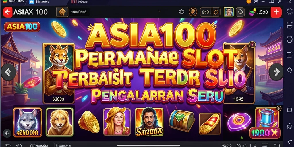 Tampilan menarik dari gameplay Slot di ASIA100.