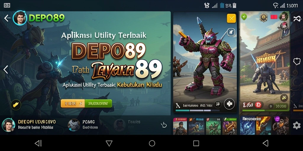 Tampilan antarmuka DEPO89 yang menawan dan fungsional.