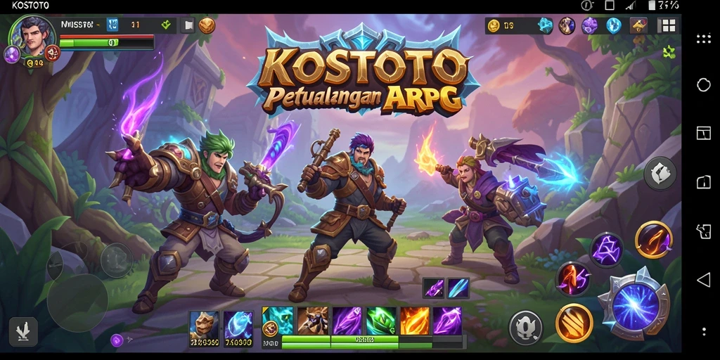 Tampilan gameplay KOSTOTO dengan aksi seru dan grafis berkualitas.