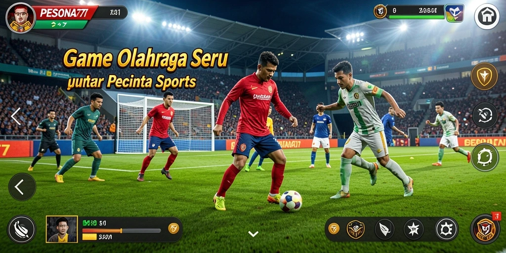 Tangkapan layar PESONA77 menampilkan pertandingan olahraga yang seru dan mendebarkan.