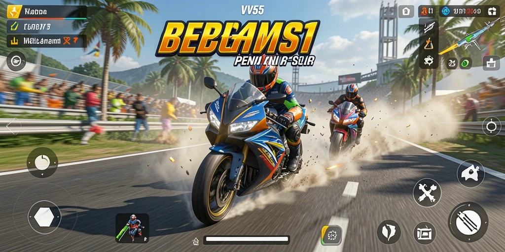Gameplay seru balapan motor di VV55 dengan grafik memukau.